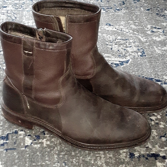 Men's genuine leather boots - Picture 1 of 7